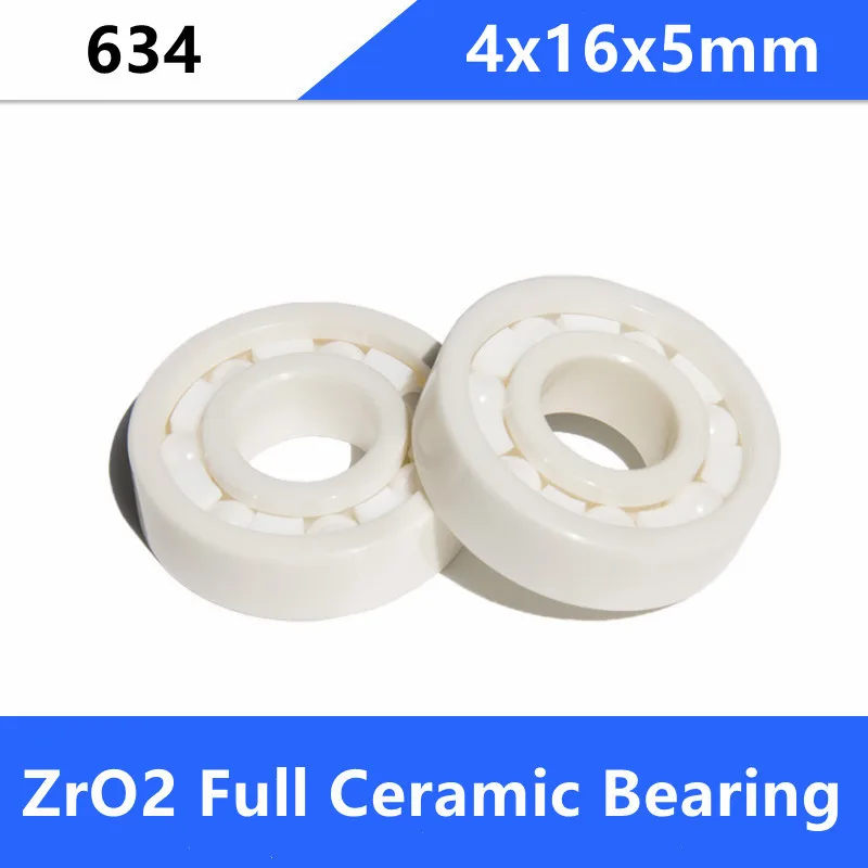 

4/10pcs 634 ZrO2 full Ceramic ball bearing 4x16x5 mm Zirconia ceramic deep groove ball bearings 4*16*5mm