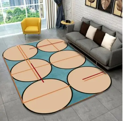 الحديثة الشمال البساط والسجاد للمنزل غرفة المعيشة هندسية السجاد سجادة أرضية غرفة نوم عدم الانزلاق أريكة طاولة القهوة حصيرة ممسحة