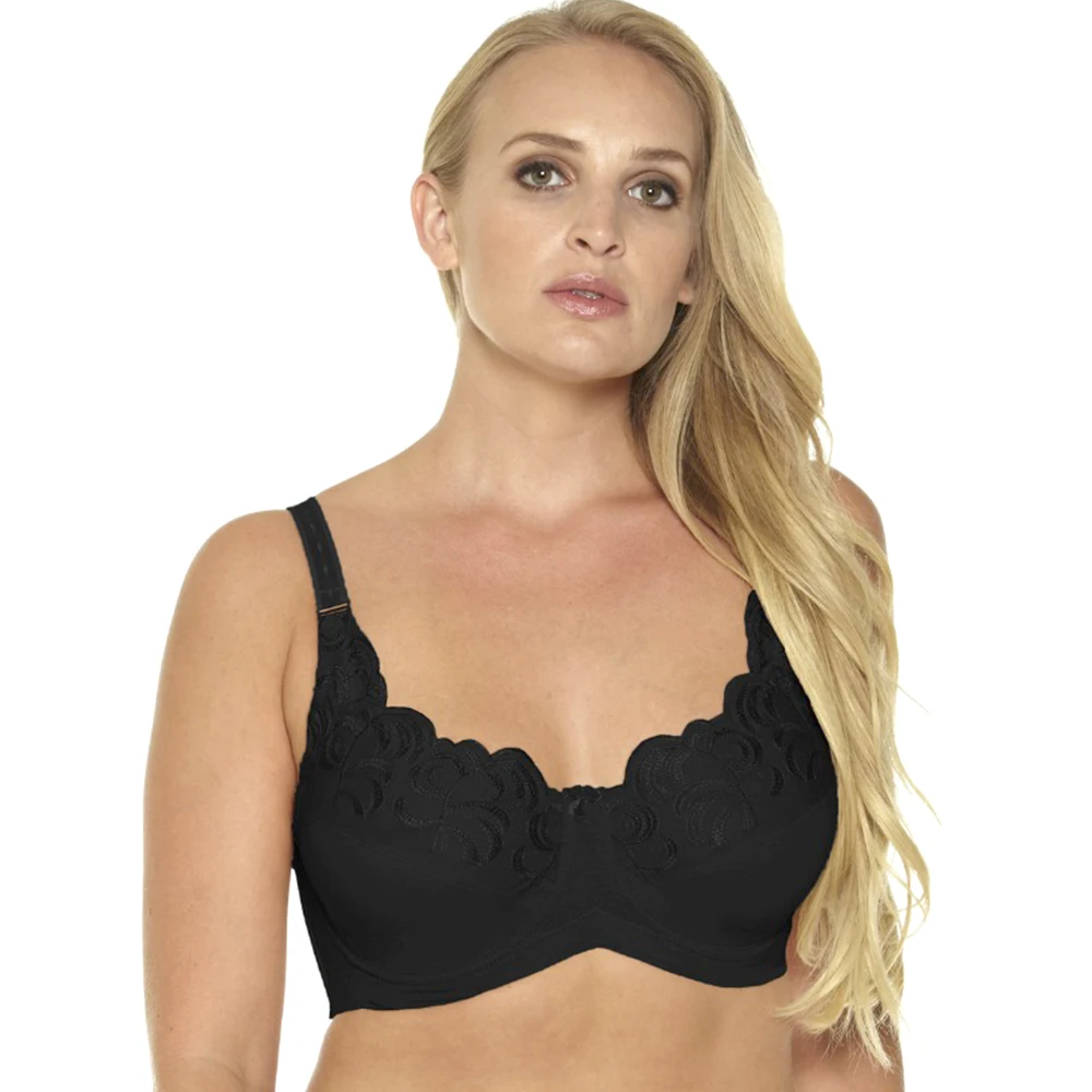 Ata erside-Soutien-gorge non rembourré grande taille pour femme, sous-vêtement bralette, lingerie grande taille, 36-46 C, D, esse, Desse, E, F, G,