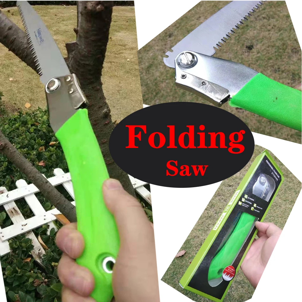 Hige คุณภาพตัดพับพับมือ MINI SAW TPR Handle พับเลื่อยสำหรับไม้