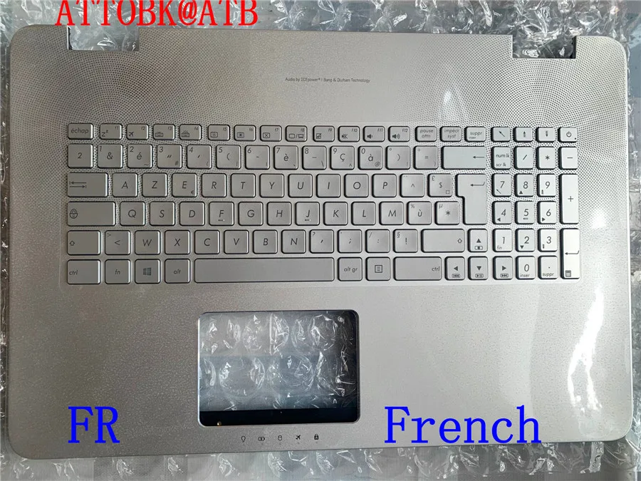 Imagem -05 - Eua ar Francês Espanhol ru Laptop Palmrest Teclado Padrão para Asus N751 N751jx G771 G771jw Gl771jm Gl771jw Backlight com Tampa
