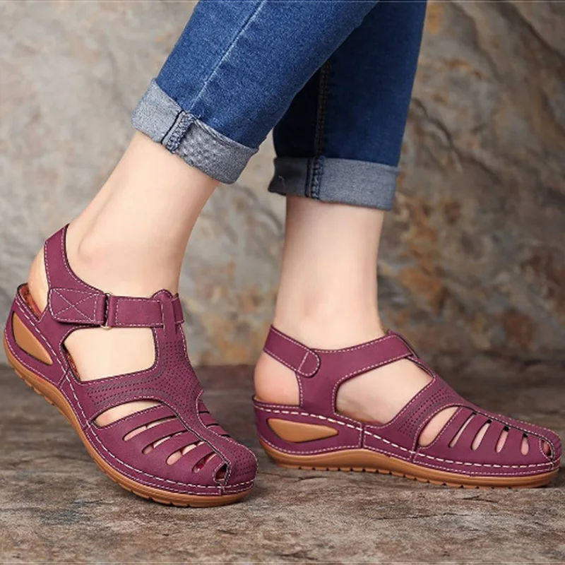 Women Sandals New Summer Shoes Woman Plus Size 44 Heels Sandals For Wedges Chaussure Femme Casual Gladiator Sandalen Dames