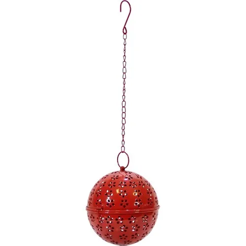 Dekorsende Metal Hanging Sphere Large Red