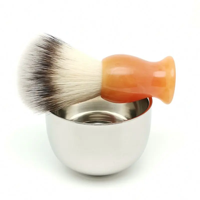 

TEYO Synthetic Shaving Brush and Shaving Bowl Set Perfect for Wet Shave Soap Beard Brush