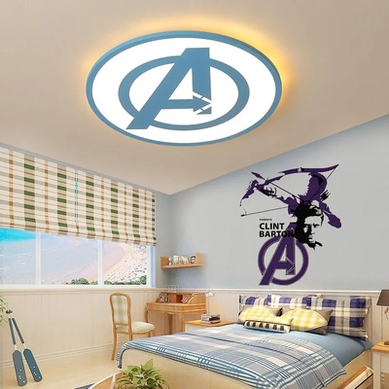 Modern Led Ceiling Lights For Bedroom Study Room Children Room Kids Rom Home Deco Black/Blue Ceiling Lamp