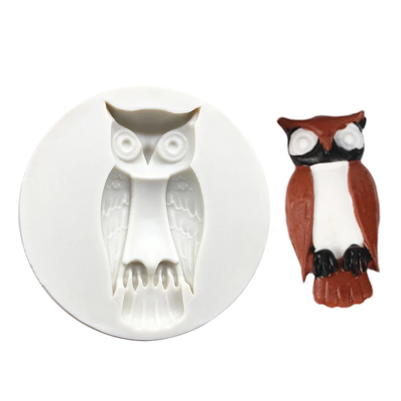 Halloween Bat Spider Owl Silicone Sugarcraft Mold Chocolade Cupcake Bakken Fondant Taartdecoratie Gereedschappen