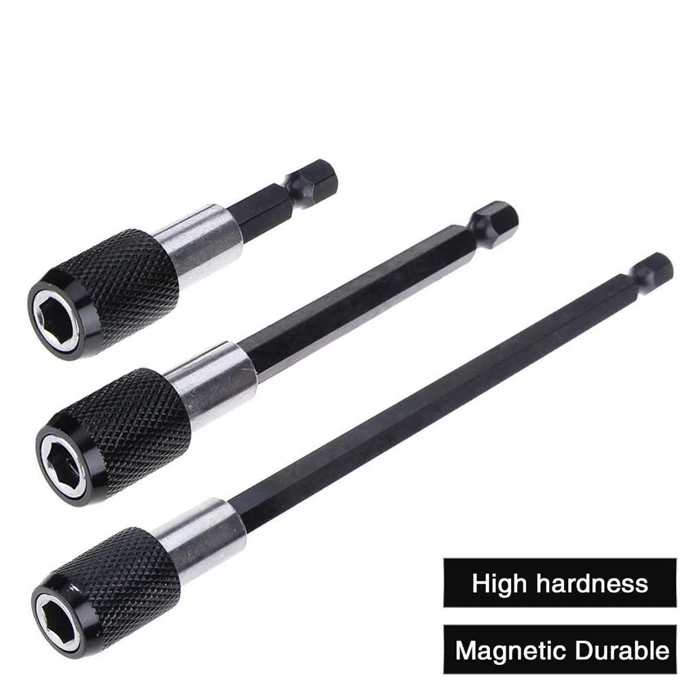 Oauee cacciavite a sgancio rapido con gambo esagonale da 1/4 pollici supporto per punta magnetica con barra di prolunga per collare regolabile 60mm 100mm 150mm