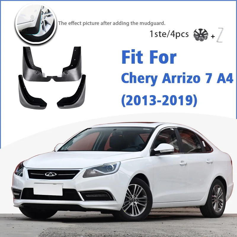 

Mudguard For Chery Arrizo 7 A4 2013-2019 Front Rear 4pcs Mudflaps Mudguards Car Accessories Auto Styline Splash Guard Fender