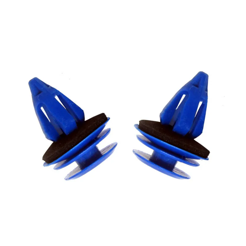 50pcs 9.5mm Blue Car Door Tailgate Trim Panel Clip for Land Rover Discovery Evoque Jaguar car Accessories.