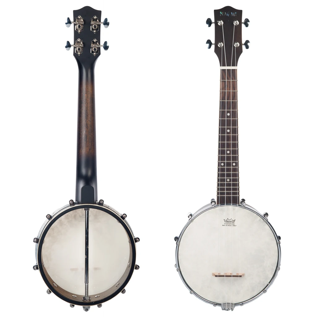 Banjolele Banjouke Concert-Scale Banjo Ukulele With Gig Bag NUKB-00