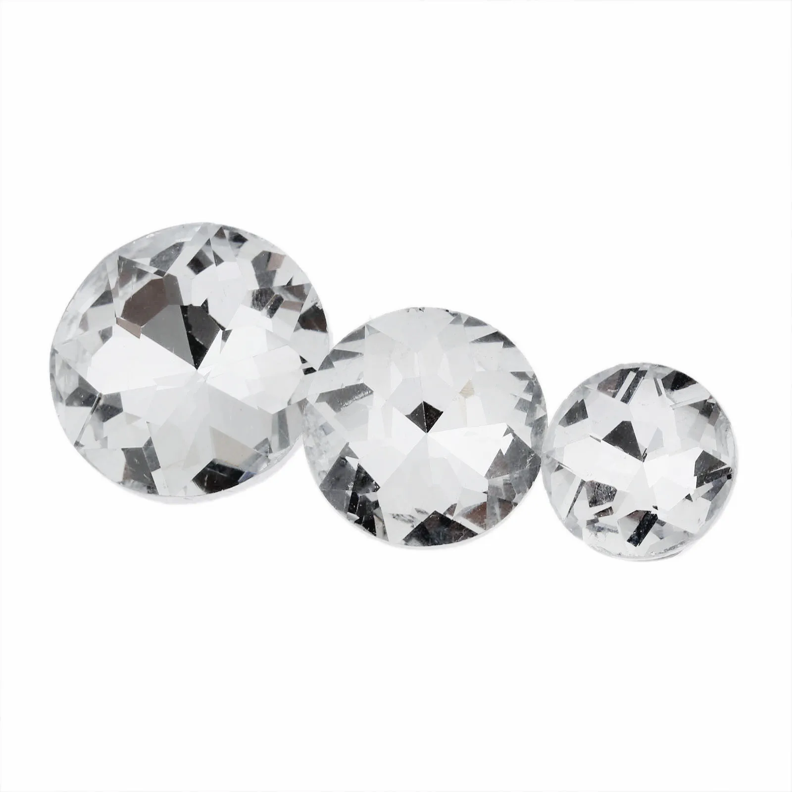 10pcs Diamond Upholstery Buttons Crystal Nails Gem Decorative Tacks Studs 20/25/30mm Craft Handmade Leather Sofa Bag Board