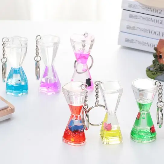 Creative cute little animal drip oil key chain mini drip oil key pendant plastic pendant gift around the waist