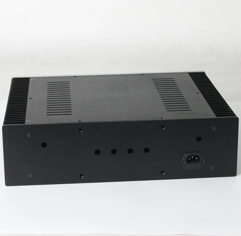 D310 W430 H120 Anodizing Aluminum Pure Rear Chassis DIY Class A Power Amplifier Case Heat Dissipation Audio Preamp Amp Housing