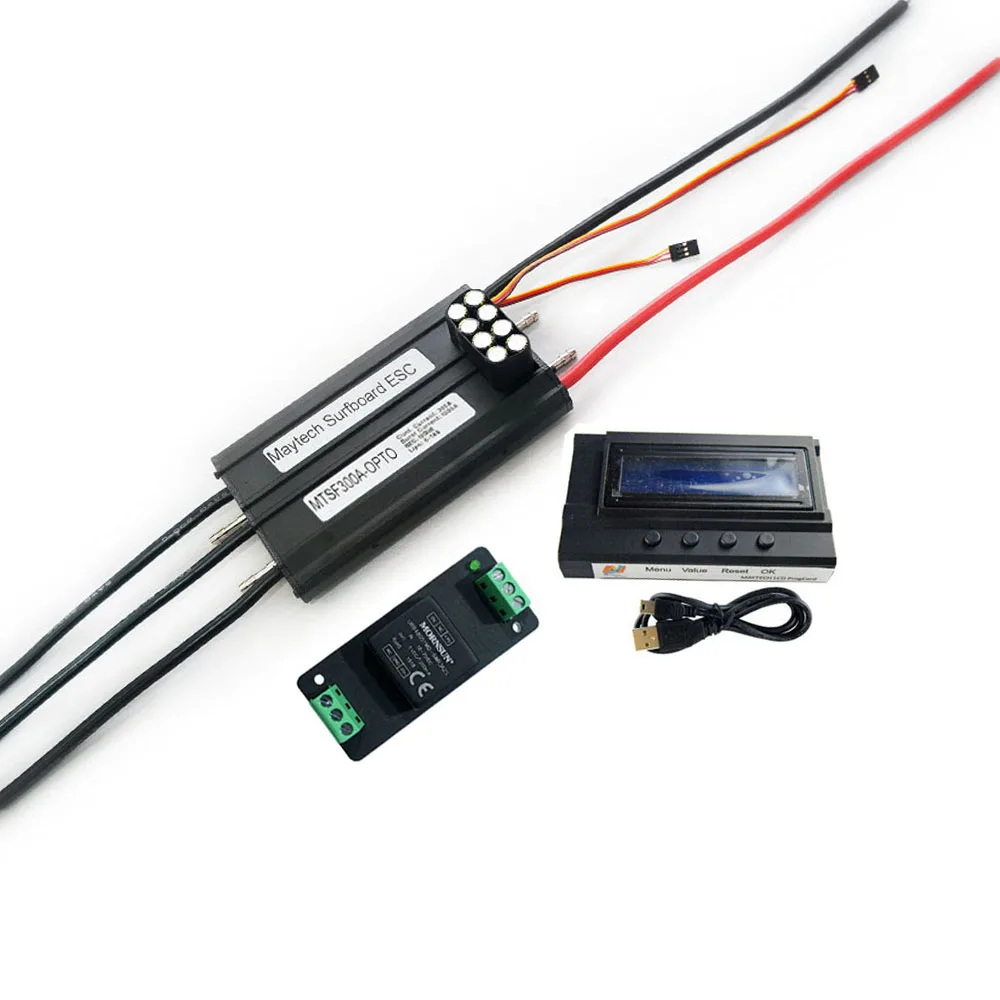 Maytech Esurf Jetsurf Kit with Waterproof / Watercooled 120116 Motor Watercooled 300A ESC with Progcard UBEC MTSKR1905WF Remote