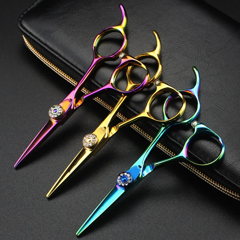 professional Japan 440c 4.5 '' small hair cutting scissors makeup eyebrow haircut barber haircutting shears Hairdresser scissors