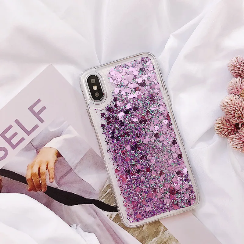 Fashion Glitter Liquid Silicone Case For Xiaomi Redmi Note 10 Pro 4G 5G Pro Dynamic Quicksand Soft TPU Back Cover