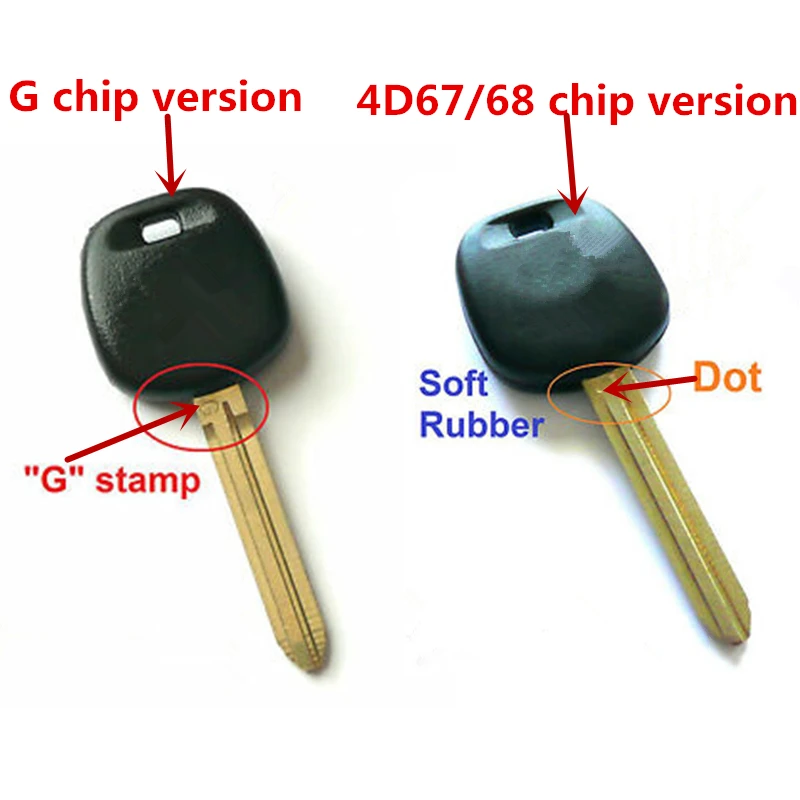 New Car Alarm Remote Key 2 Buttons/3 Buttons 315Mhz with 4D67/4D68/G Chip for Toyota Camry Corolla RAV4 Reiz Vios Smart Key