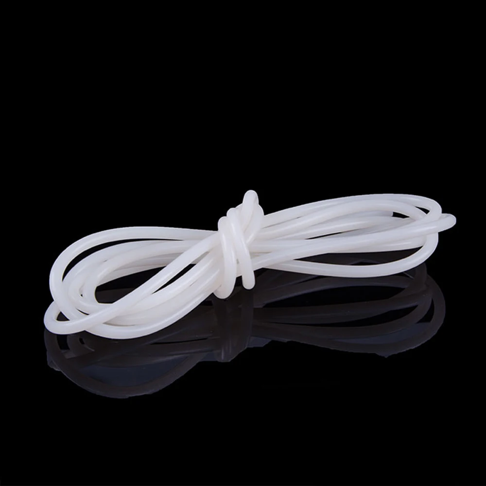 1M/2M/5M/10M Solid Silicone Cord Dia 1mm-25mm White Rubber Gasket Trim Seal Strips O Ring Waterproof High Temperature Resistant