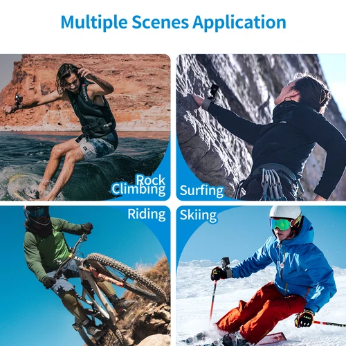 Imagen 2 del producto TELESIN-Correa de muñeca de mano con rotación de 360 grados, montaje de ajuste rápido para GoPro Hero 13, 12, 11, 10, 9, 8, 7, Insta360 Osmo Action SJCAM EKEN