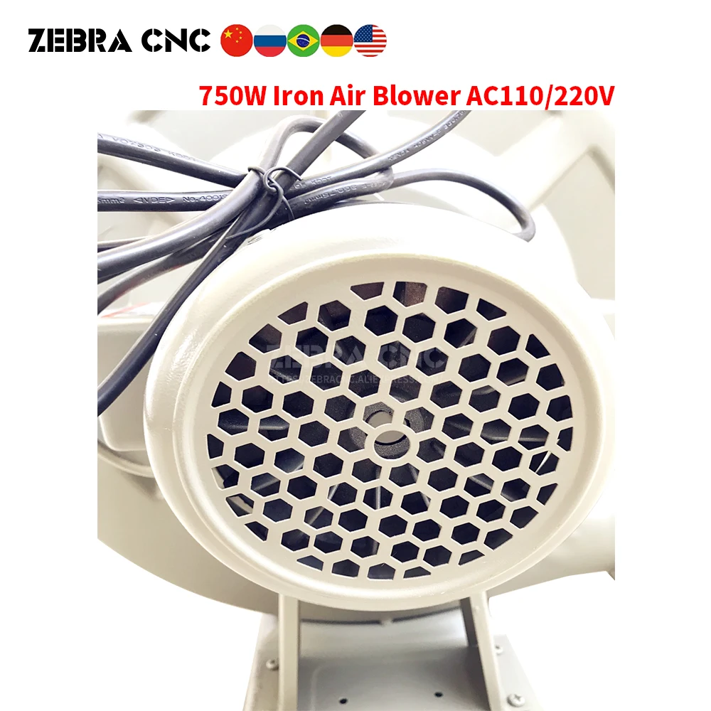 Ventilador de escape a laser, 750w, ventilador centrífugo ac110v ac 220v para máquina de corte e gravação a laser co2, ventilador de pressão média