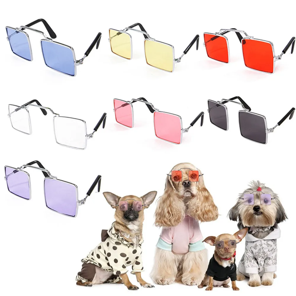 

Miflame Handsome Dog Sunglasses Small Dog Glasses For Dogs Supplies French Bulldog Schnauzer Glasses Fashion Pet Googles Party