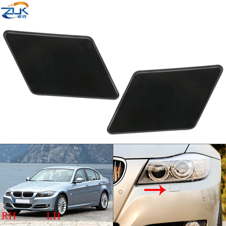 ZUK Car Headlight Headlamp Cleaning Washer Nozzle Jet Cover Cap For BMW 3 Series E90 E91 320i 325i 330i 328i 2009 2010 2011 2012