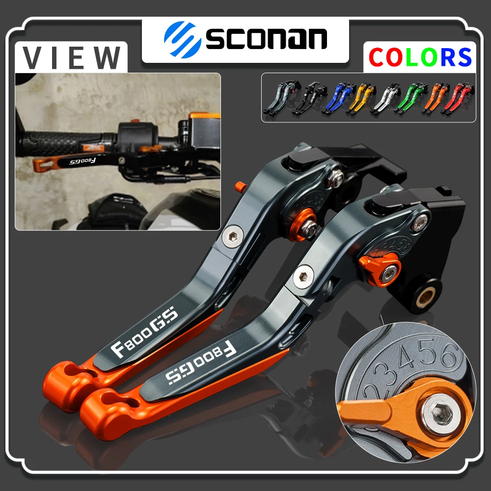 For F800GS F800 GS Adventure F 800 GS 2008- 2013 2014 2015 2016 2017 2018 Motorcycle Aluminum Adjustable Brake Clutch Lever