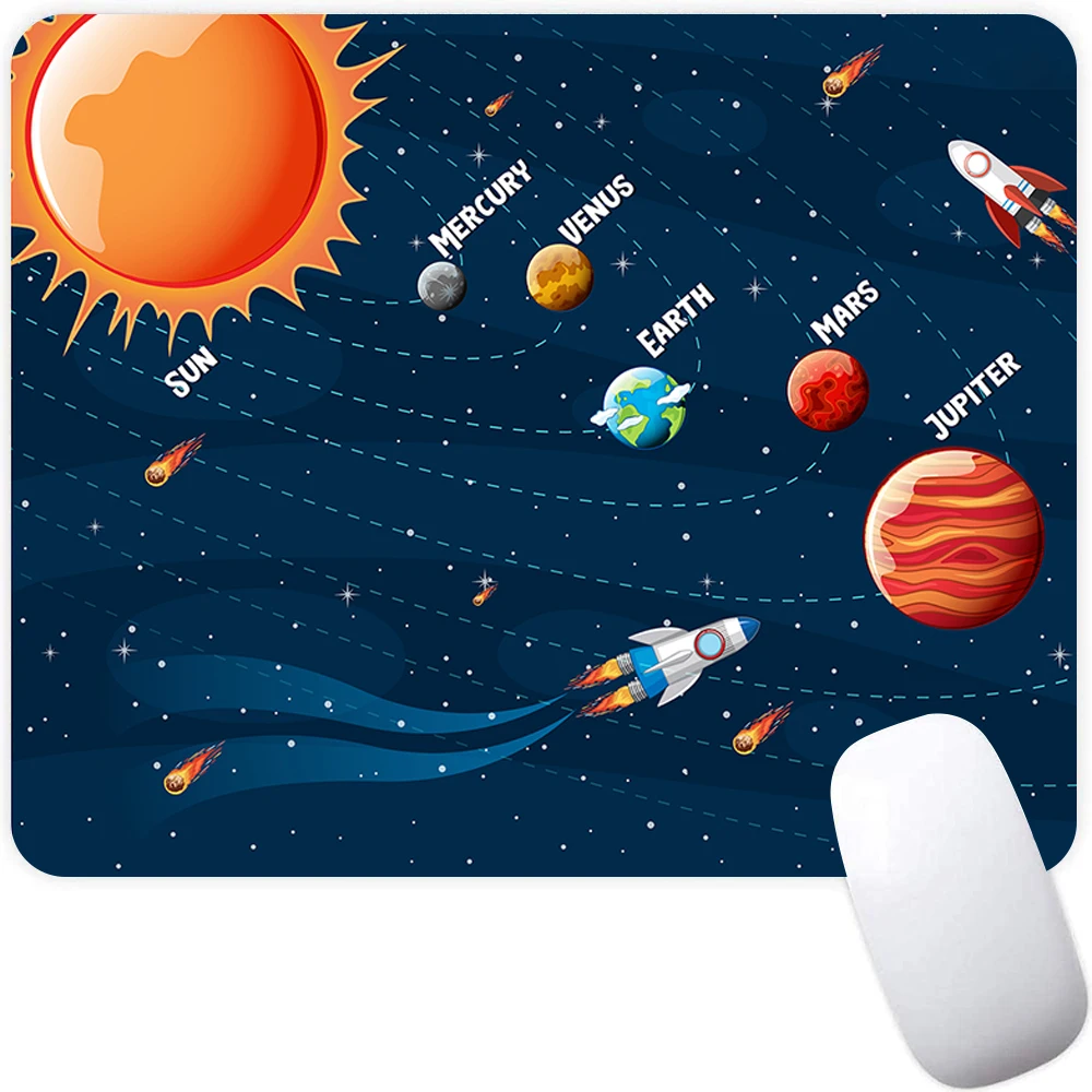الخيال العلمي النظام الشمسي لوحة ماوس الألعاب الصغيرة الكمبيوتر ماوس ألعاب ماوس حصيرة الكمبيوتر المحمول ماوس السجاد لوحة المفاتيح حصيرة مكتب الوسادة
