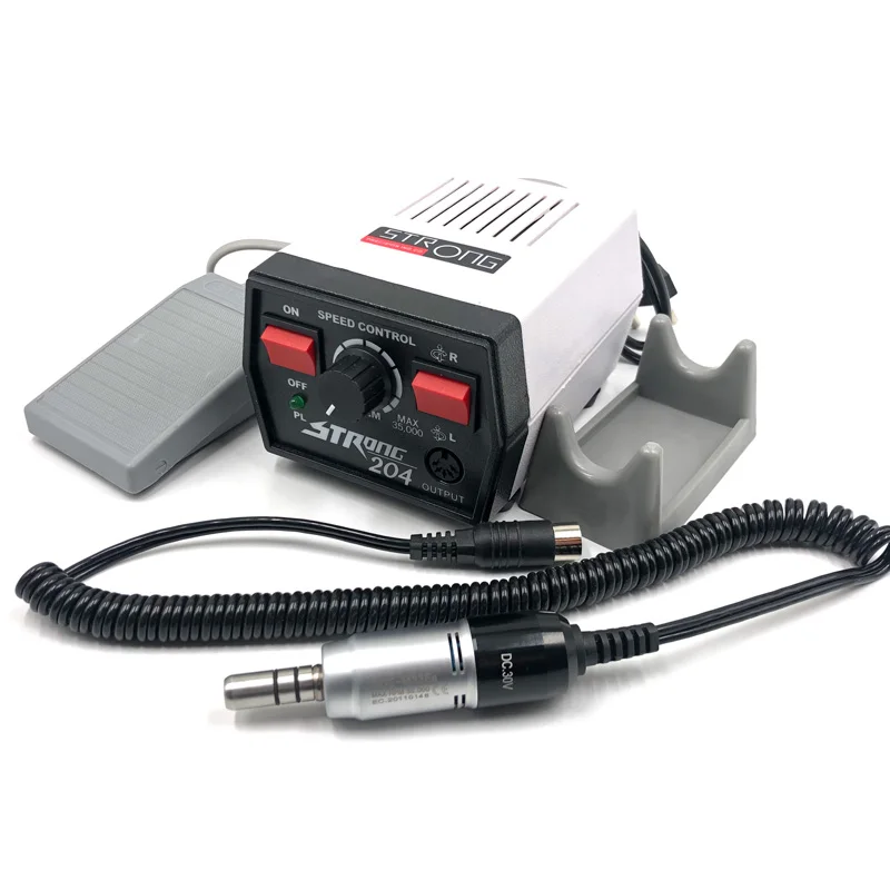 Dental Lab E-TYPE micromotor polish handpiece with M33ES Motor handpiece Strong 204 + Electric Motor