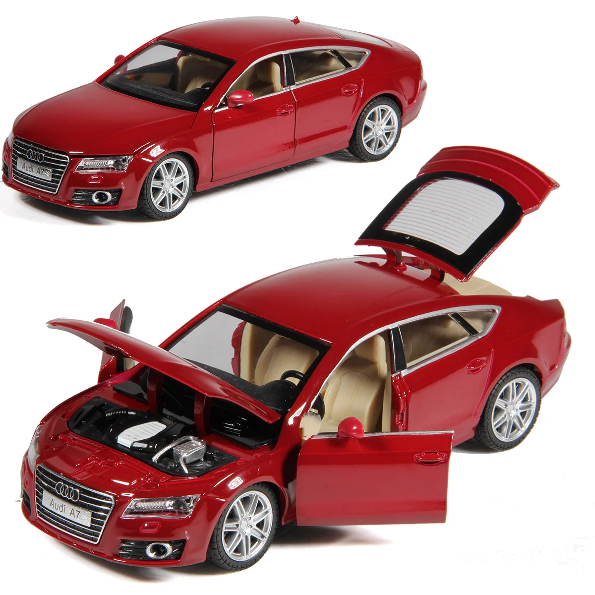 New 1:24 AUDI A7 Coupe Car Model Diecasts & Toy Vehicles Metal Car Model Collection Sound light Simulation Car Toys Kids Gifts