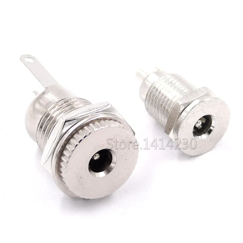 DC Power Jack Socket Plug DC-099 3.5*1.35mm Metal Copper High Current Socket Temperature Resistance Waterproof cap 3.5x1.35mm