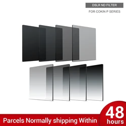 8 PACK Graduated Grey Full Color Square ND Filter ND2 ND4 ND8 ND16 Neutral Density Filter for Cokin P series D5200 D5300 D5500