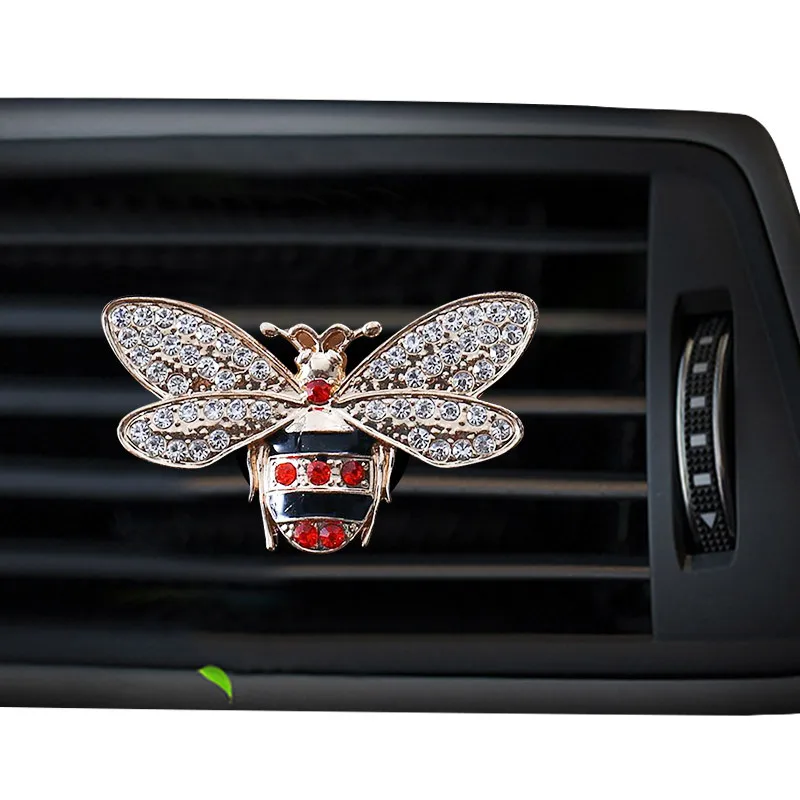 Bees Style سيارة معطّر الهواء زجاجة عطر الناشر في السيارة السيارات منفذ مكيف الهواء تنفيس مشبك عطر الهواء #2