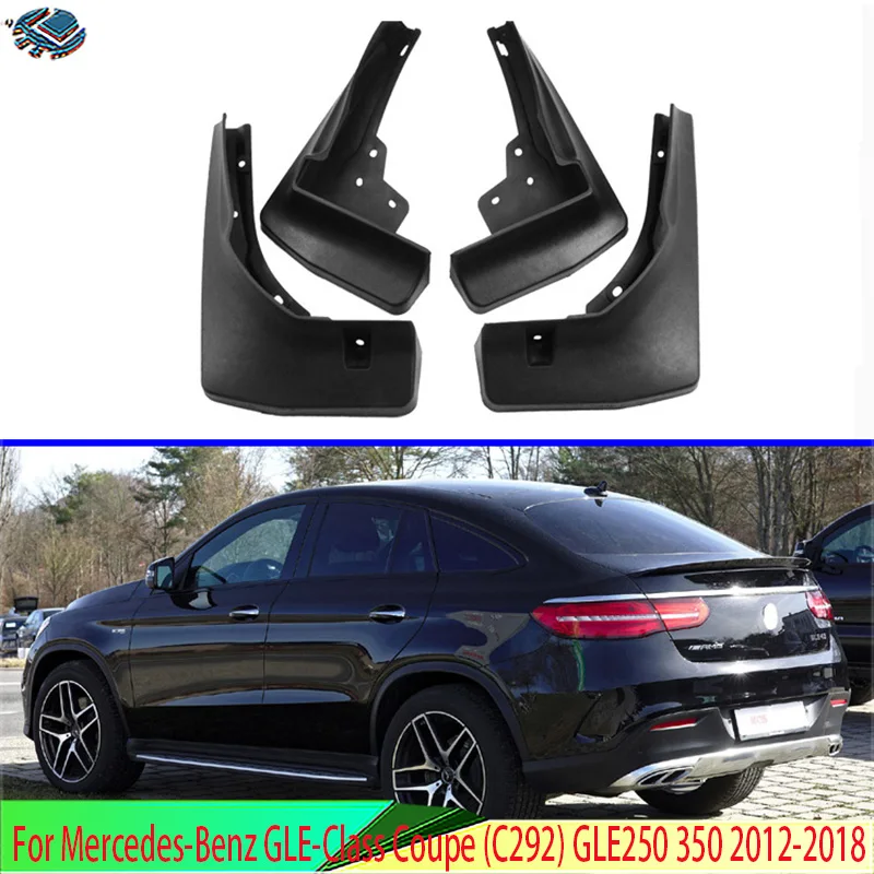 

For Mercedes-Benz GLE-Class Coupe (C292) GLE250 350 2012-2018 Mud Flaps Splash Guards Fender Mudguard Car styling 4PCS