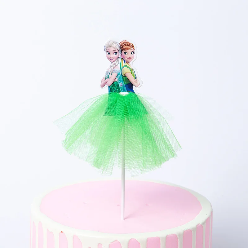 1PCS Gefrorene Prinzessin Geburtstag Party Dekorationen Kinder Kuchen Topper für Mädchen Geburtstag Dekoration Anniversaire Kuchen Liefert