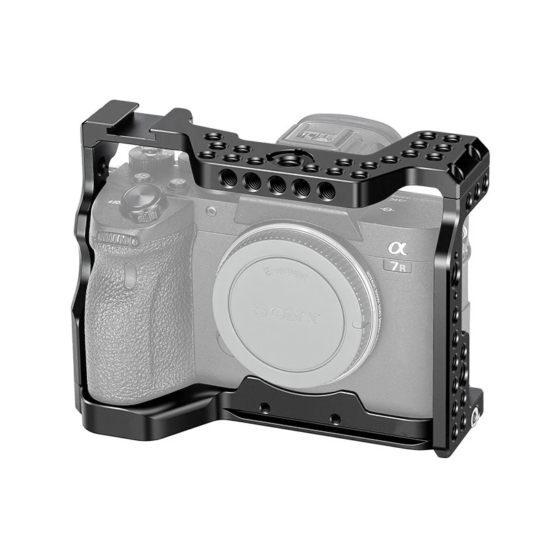 Camera Cage for Sony A7R4 A7M4 A74 Camera Rabbit Cage with Cold Shoe Mount and 1/4 Inch and 3/8 Inch Screw Holes