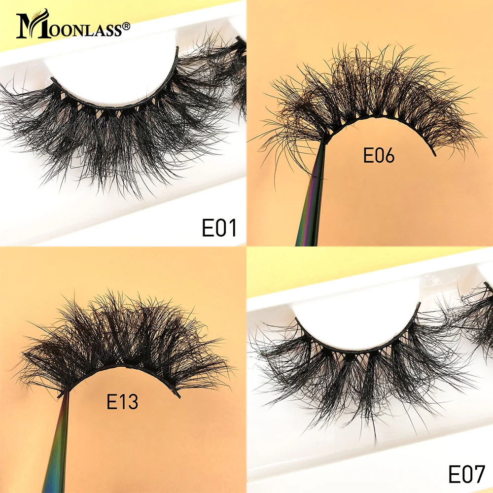 Messy 5D Mink Lashes Fluffy 22-25MM Mink Eyelashes Dramatic Beauty False Eyelashes Box Package Vendor Wholesale 3D Mink Lashes