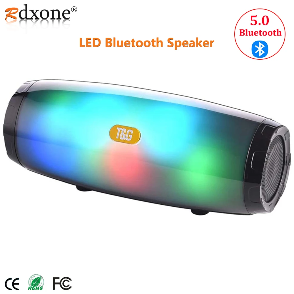 Bluetooth Speakers,   with Dancing LED Subwoofer Portable Wireless Bluetooth Speaker for Home, Outdoor, Travel