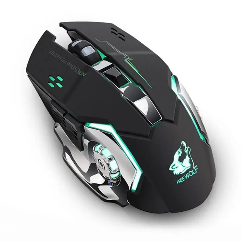 Rechargeable X8 Wireless Silent LED Backlit USB Optical Ergonomic Gaming Mouse Usb Mouse