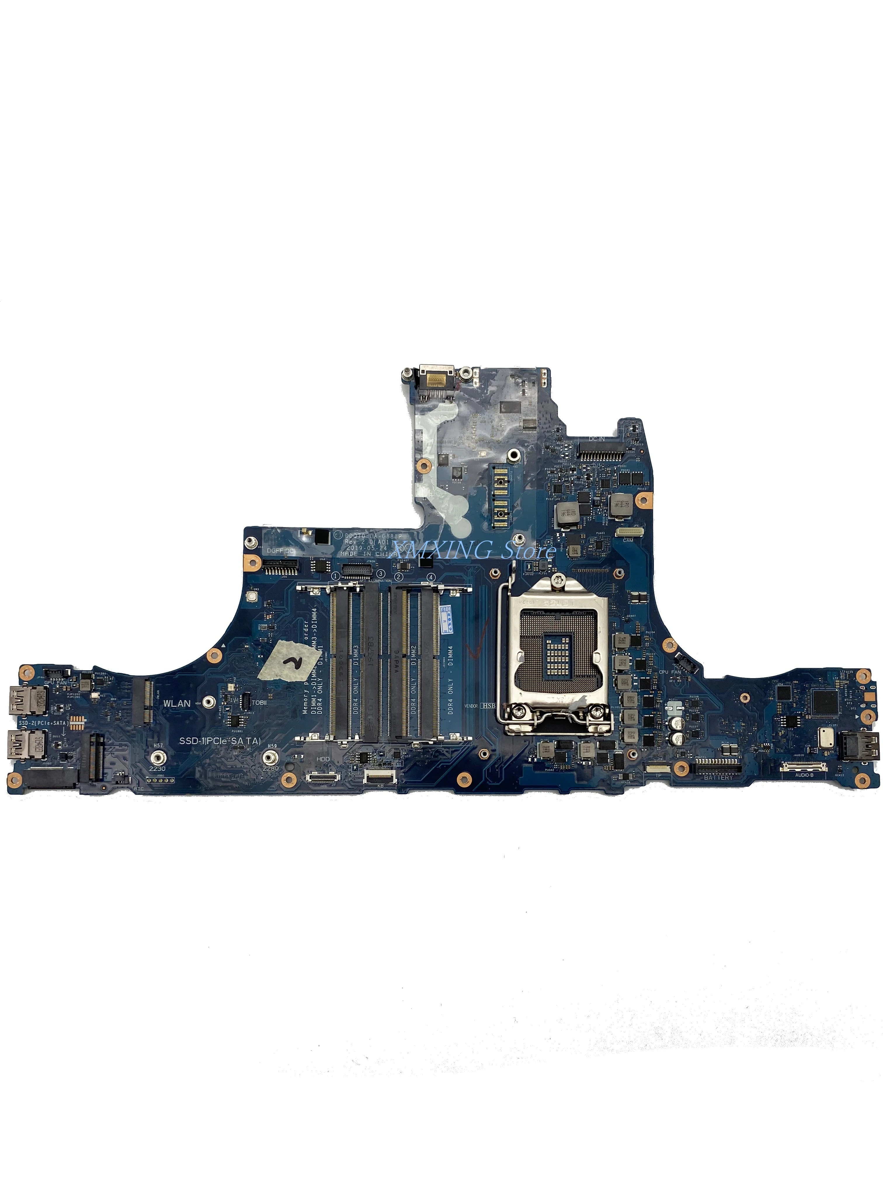 FULCOL For DELL Latitude Alienware Area 51m Laptop Motherboard LA-G881P CN-0F1CCX 0F1CCX F1CCX Tested 100% work