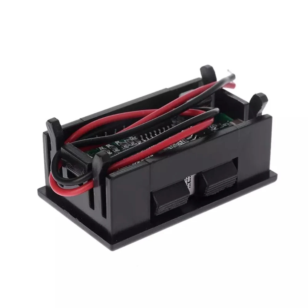 Mini Red LED Blue LED Digital Display Voltmeter Voltmeter Voltage Tester Panel for DC12V Car Motorcycle Vehicle USB 5V 2A Output