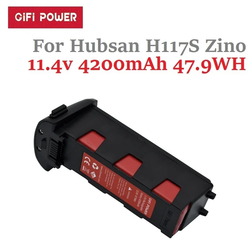 Upgrade 11.4v 4200mAh bateria do Hubsan H117S Zino PRO części zamienne do quadcoptera RC inteligentna bateria lotnicza do dron z aparatem RC