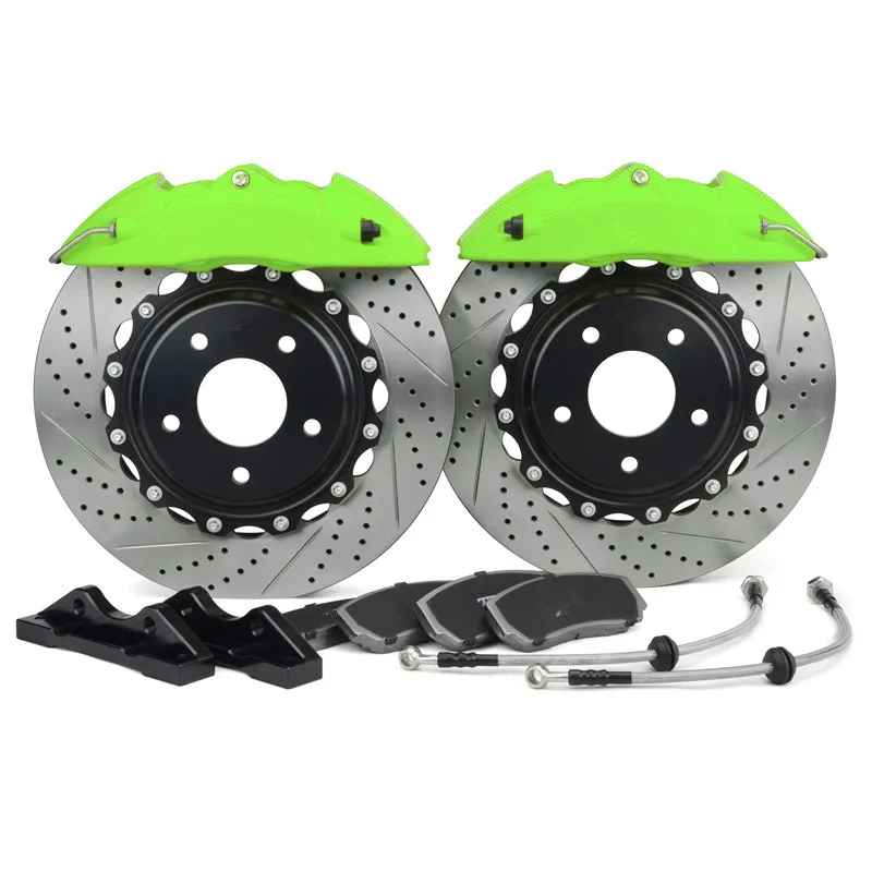 Front Big Brake Kit with 2-Piece Rotors 330x28MM  Calipers For Golf 7 Rline  R-line 18inch Wheel