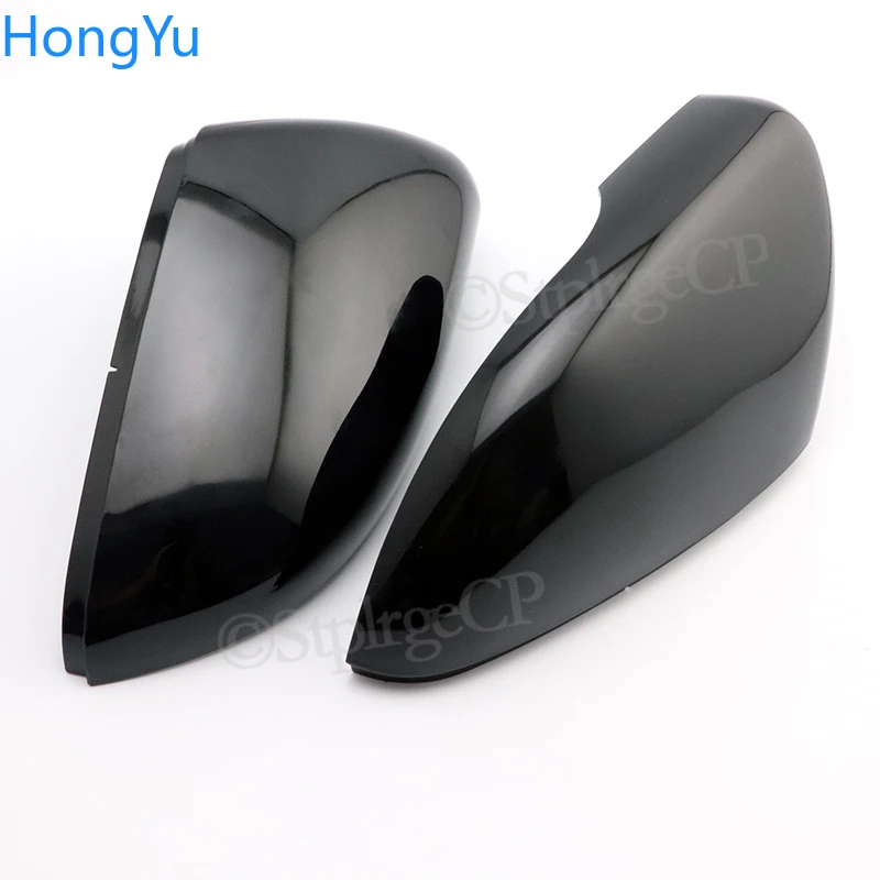 For Volkswagen GOLF 6 VI MK6 GTI R Line R20 Touran Carbon Fiber Pattern Mirror Case Black Side Wing Rearview Mirror Cover