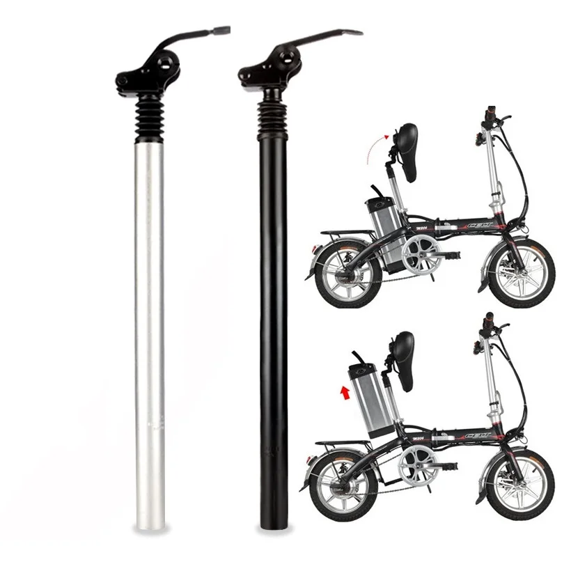 E-Bike Folding Bike Electric Bicycle Shock Absorber Seatpost 31.8mm 33.9mm 34mm *500mm Bike Flipped Shock Absorber Seat Post