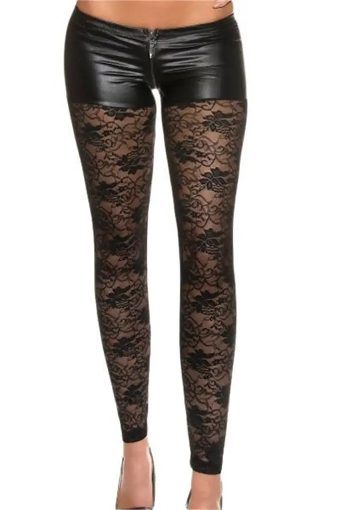 Terry Pau TP101428 lace detailed shorts tights