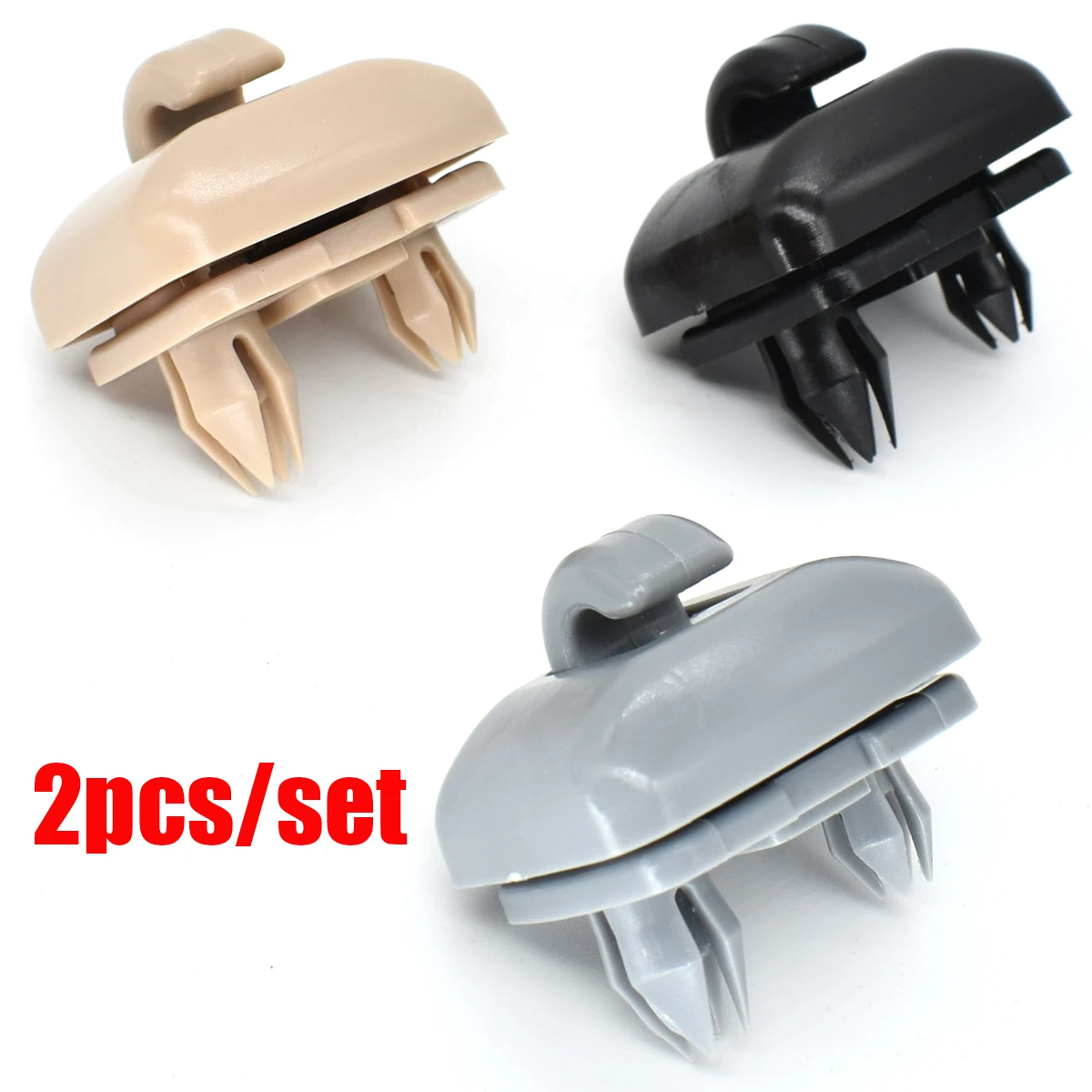 2Pcs Car Sun Visor Clip Porpor Booya Interior Hanger Hook Clips Bracket for Audi A1 A3 S3 A4 S4 Allroad A5 S5 Q3 Q5 8U0857562A