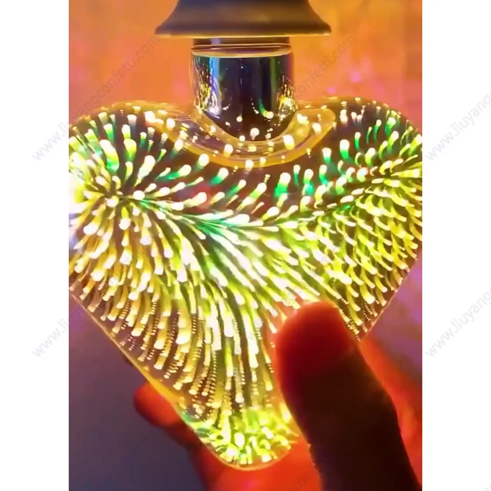 3d Led Firework Lamp Light Bulb Heart Edison E27 110v 220v Near Year Decoration Copper Wire 6w Holiday Night Novelty Christmas