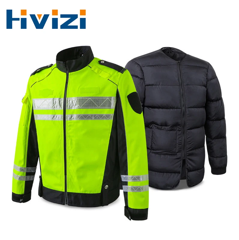 

Men Autumn High Visibility Reflective Windbreaker Waterproof Jacket Male Safety Jacket Men winter