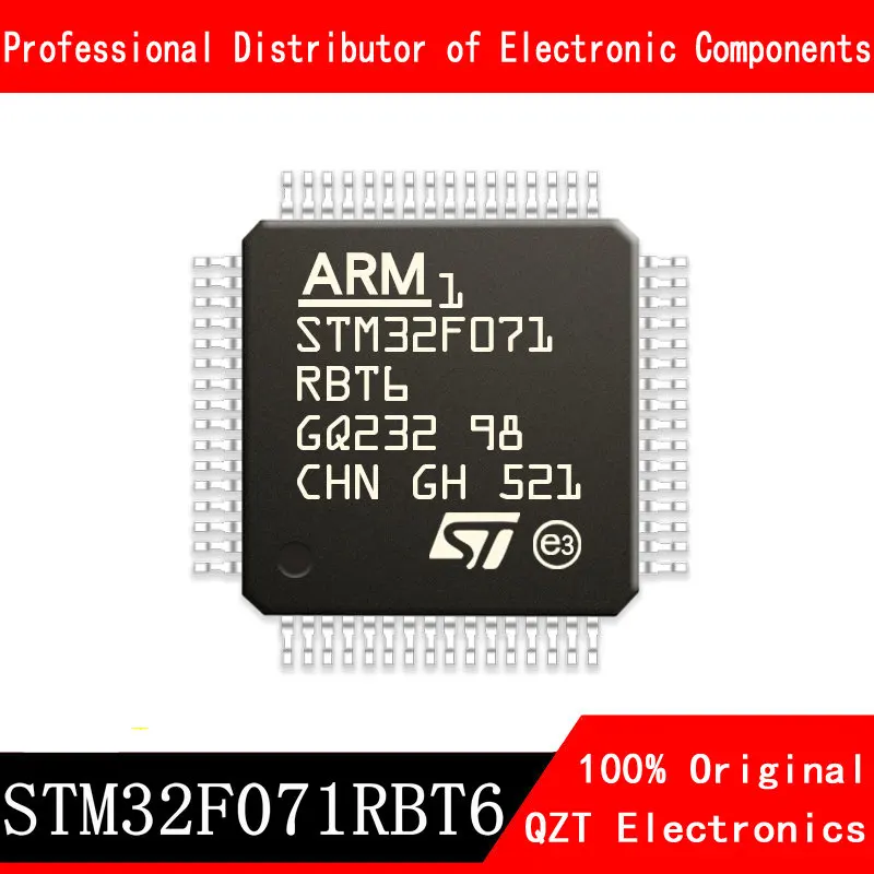 5 unids/lote nuevo original STM32F071RBT6 STM32F071 LQFP64 microcontroller MCU en Stock